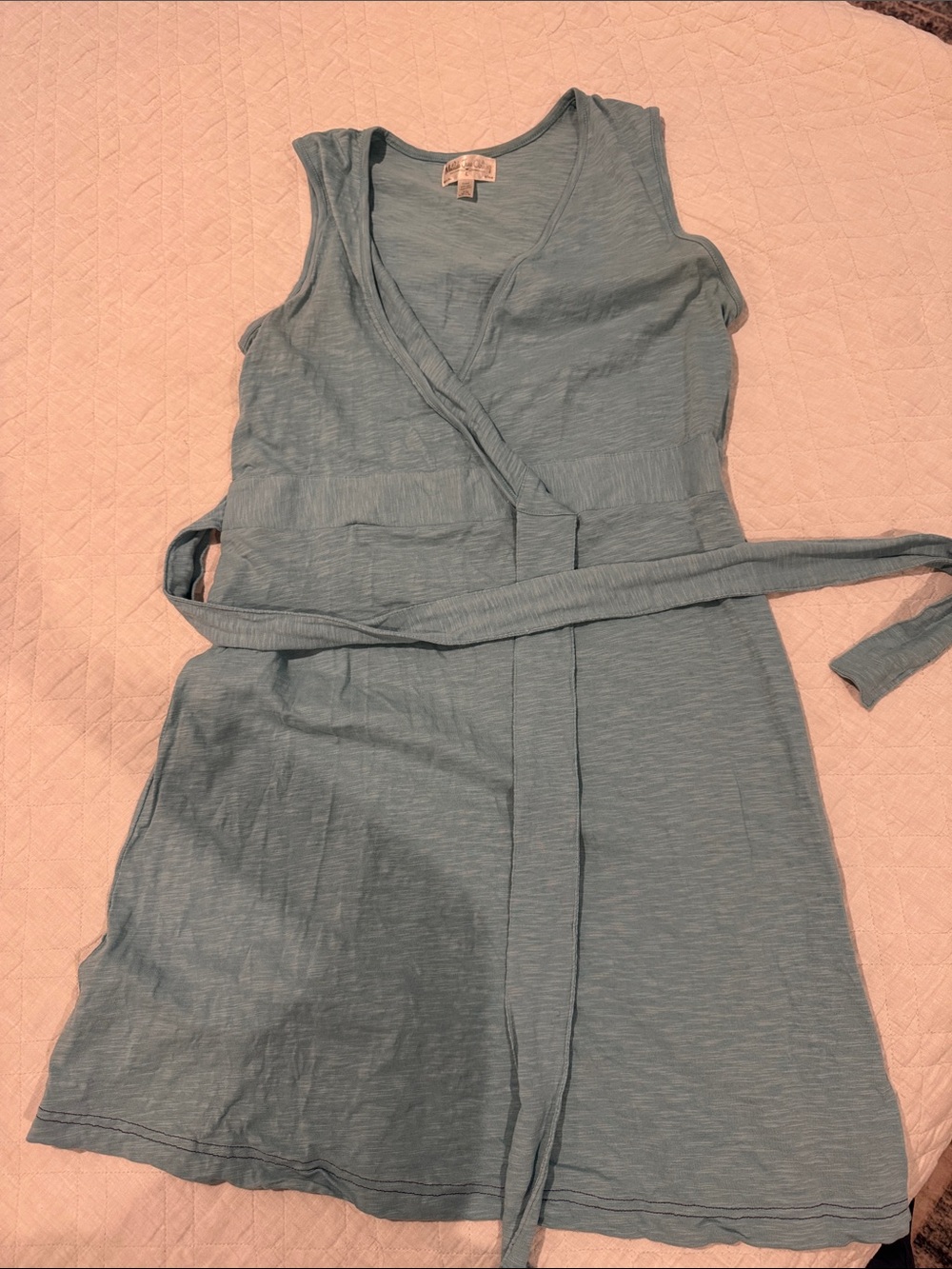 Matilda Jane Sleeveless Wrap Chemise in Light Blue